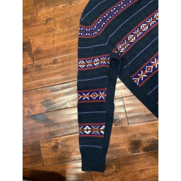 Rag & Bone Blue Men's Wesley Fair Isle Sweater 100% Wool, Size XL NWT! $395 - Picture 4 of 7